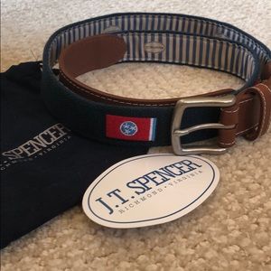 JT Spencer Tennessee state flag embroidered belt